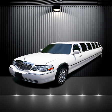 Stretch white limo orange county